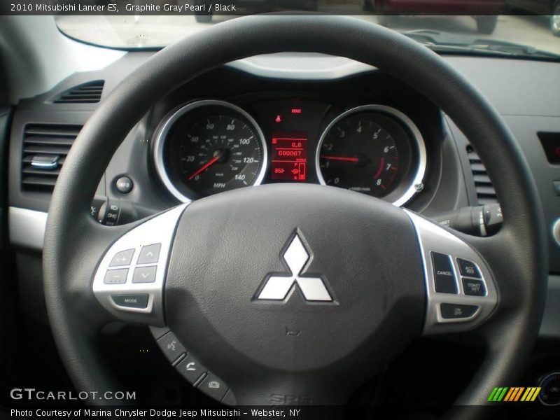 Graphite Gray Pearl / Black 2010 Mitsubishi Lancer ES