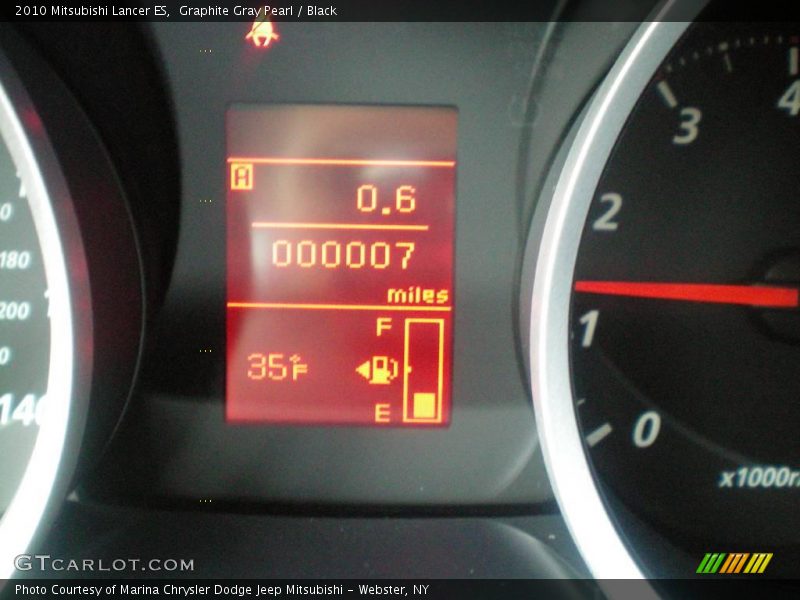 Graphite Gray Pearl / Black 2010 Mitsubishi Lancer ES
