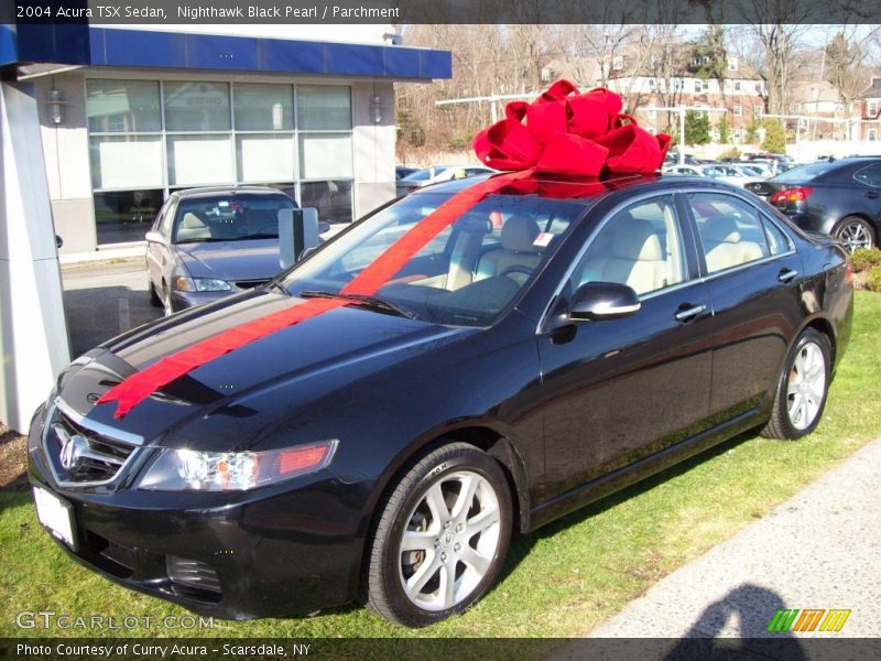 Nighthawk Black Pearl / Parchment 2004 Acura TSX Sedan