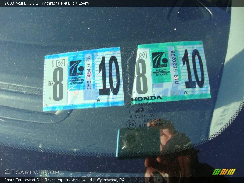 Anthracite Metallic / Ebony 2003 Acura TL 3.2