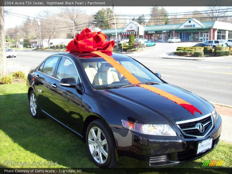 Nighthawk Black Pearl / Parchment 2004 Acura TSX Sedan