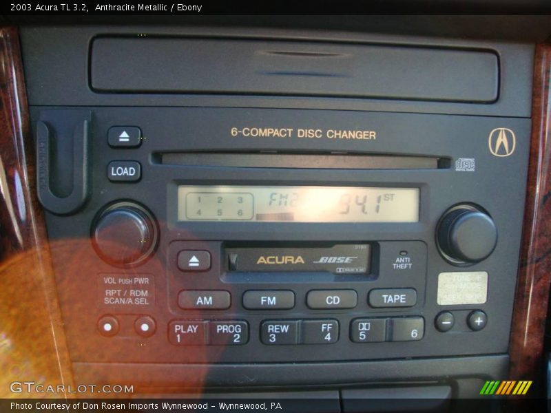 Anthracite Metallic / Ebony 2003 Acura TL 3.2