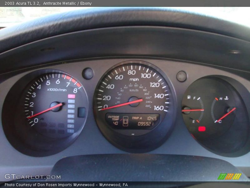 Anthracite Metallic / Ebony 2003 Acura TL 3.2