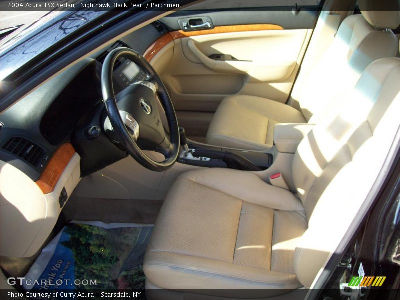 Nighthawk Black Pearl / Parchment 2004 Acura TSX Sedan