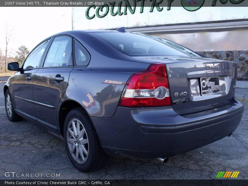 Titanium Gray Metallic / Off-Black 2007 Volvo S40 T5