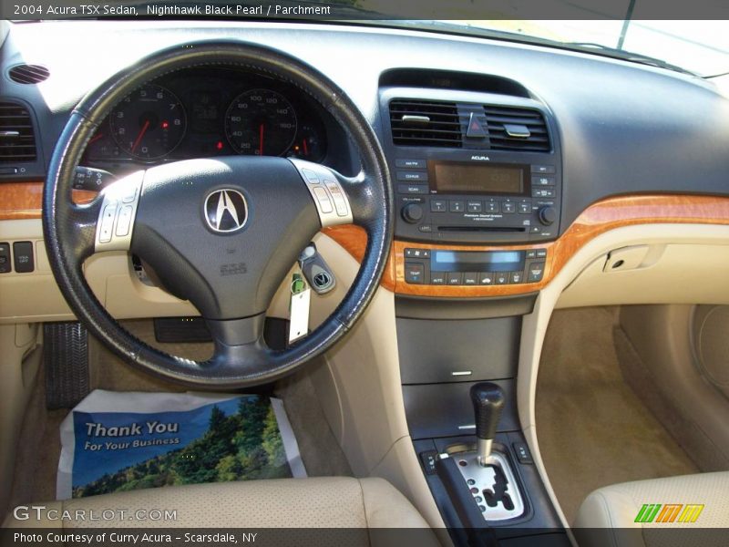 Nighthawk Black Pearl / Parchment 2004 Acura TSX Sedan