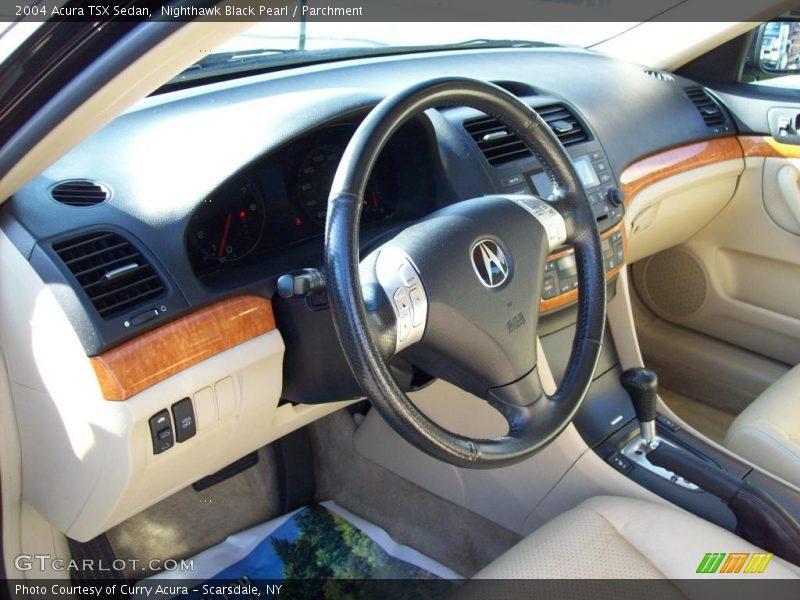 Nighthawk Black Pearl / Parchment 2004 Acura TSX Sedan