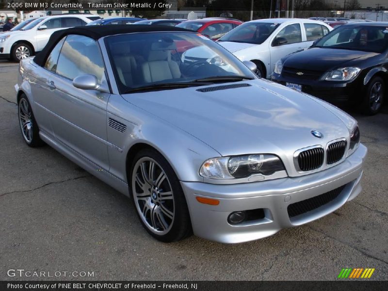 Titanium Silver Metallic / Grey 2006 BMW M3 Convertible