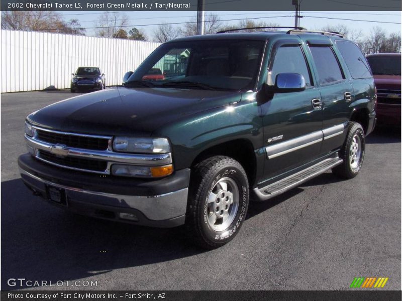 Forest Green Metallic / Tan/Neutral 2002 Chevrolet Tahoe LS