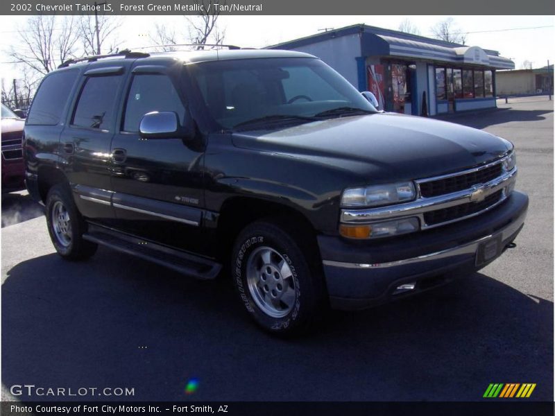 Forest Green Metallic / Tan/Neutral 2002 Chevrolet Tahoe LS