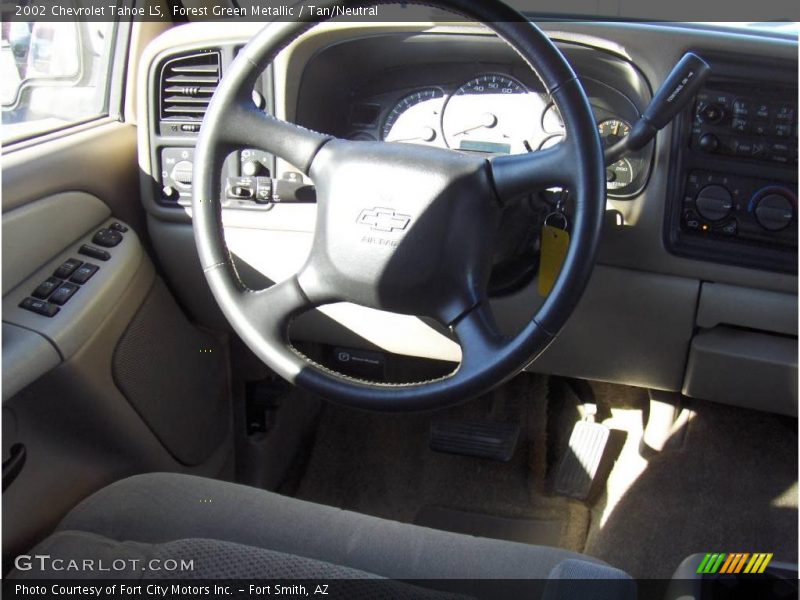 Forest Green Metallic / Tan/Neutral 2002 Chevrolet Tahoe LS