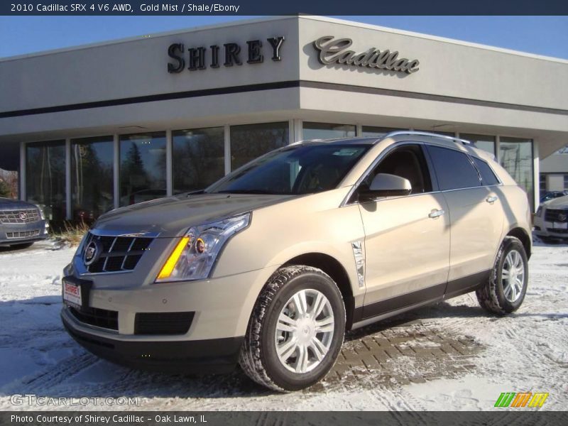 Gold Mist / Shale/Ebony 2010 Cadillac SRX 4 V6 AWD