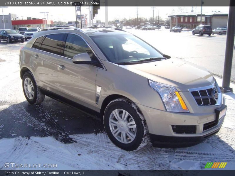 Gold Mist / Shale/Ebony 2010 Cadillac SRX 4 V6 AWD