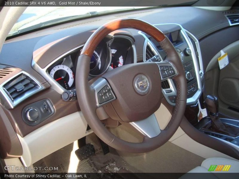 Gold Mist / Shale/Ebony 2010 Cadillac SRX 4 V6 AWD