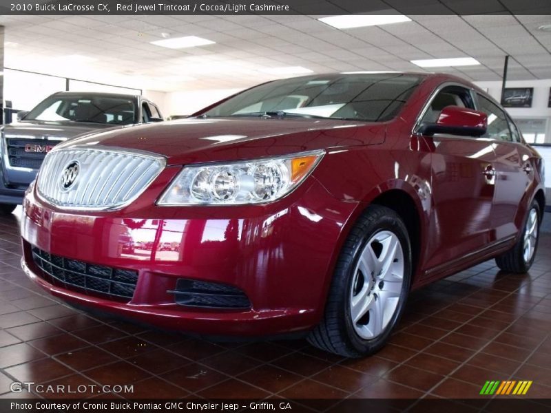 Red Jewel Tintcoat / Cocoa/Light Cashmere 2010 Buick LaCrosse CX