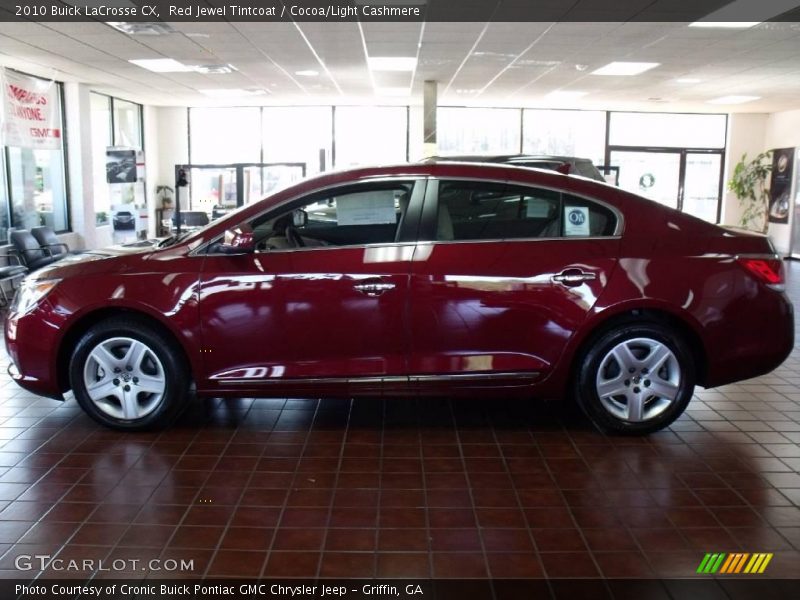 Red Jewel Tintcoat / Cocoa/Light Cashmere 2010 Buick LaCrosse CX
