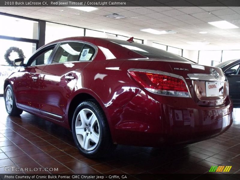 Red Jewel Tintcoat / Cocoa/Light Cashmere 2010 Buick LaCrosse CX