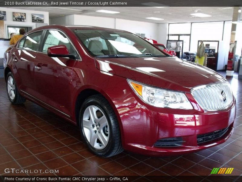 Red Jewel Tintcoat / Cocoa/Light Cashmere 2010 Buick LaCrosse CX