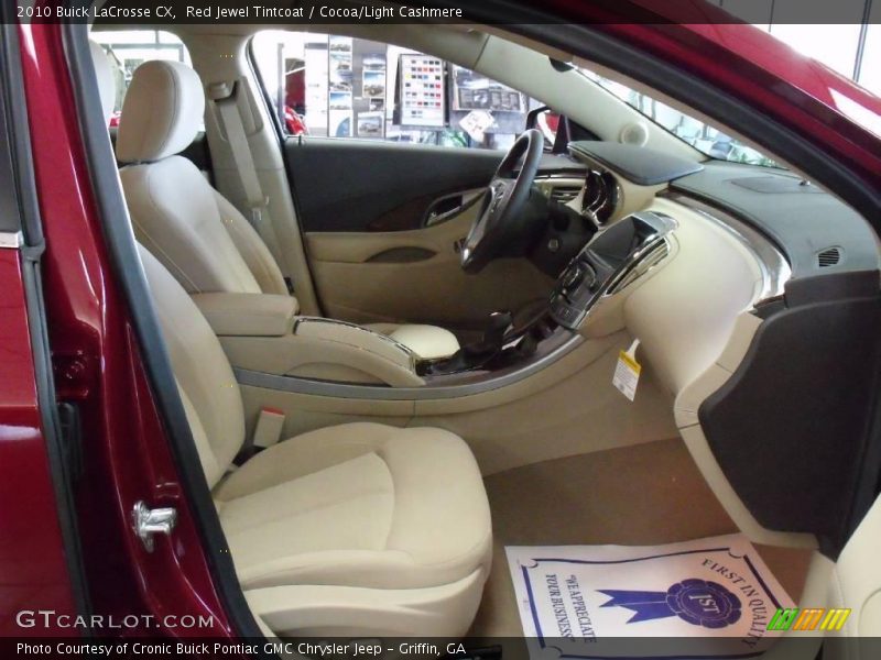 Red Jewel Tintcoat / Cocoa/Light Cashmere 2010 Buick LaCrosse CX