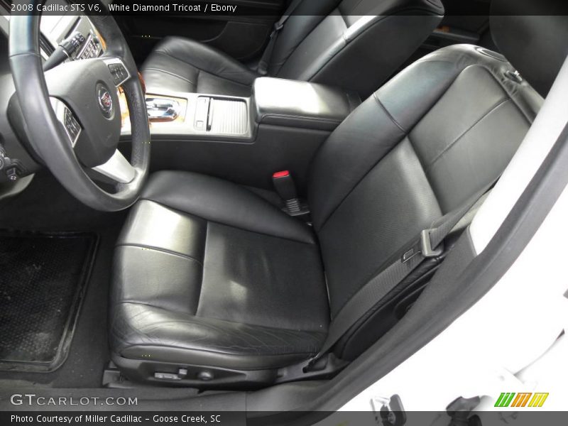 White Diamond Tricoat / Ebony 2008 Cadillac STS V6