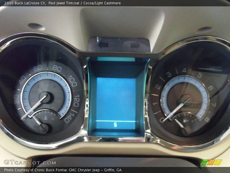 Red Jewel Tintcoat / Cocoa/Light Cashmere 2010 Buick LaCrosse CX