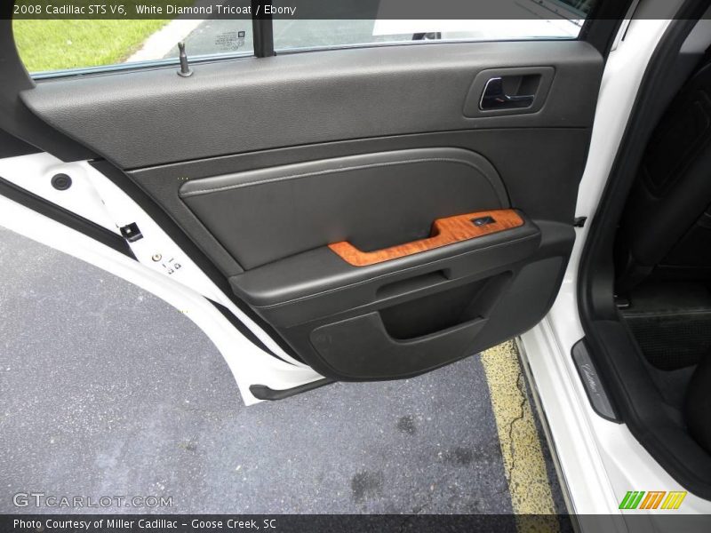 White Diamond Tricoat / Ebony 2008 Cadillac STS V6
