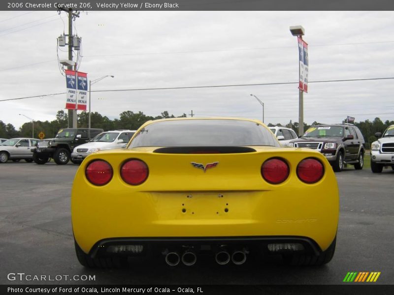 Velocity Yellow / Ebony Black 2006 Chevrolet Corvette Z06