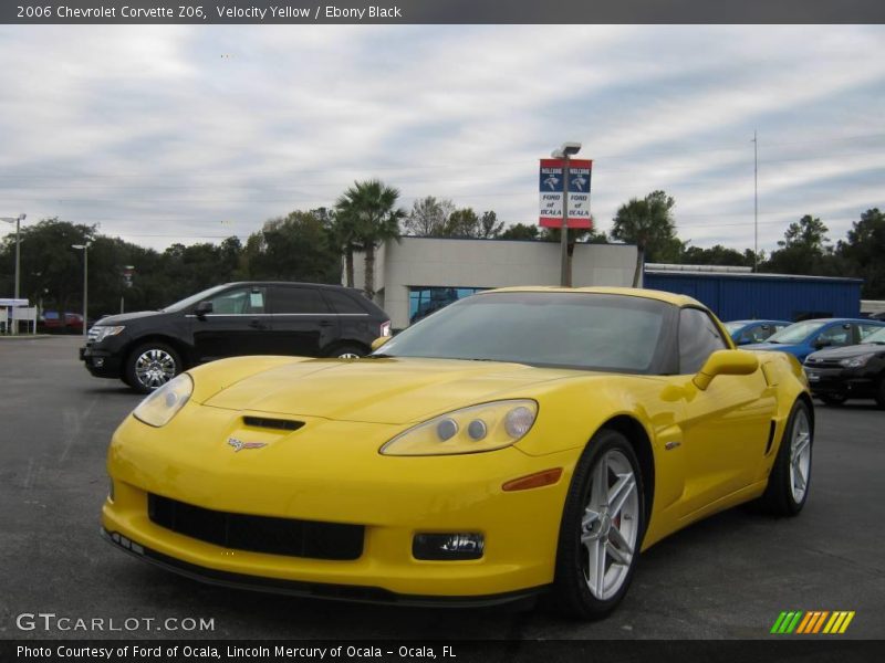 Velocity Yellow / Ebony Black 2006 Chevrolet Corvette Z06