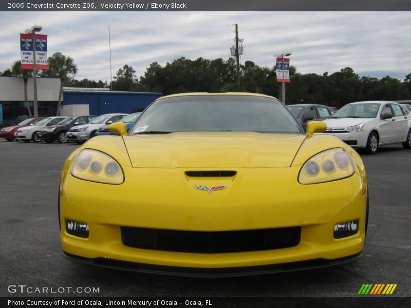 Velocity Yellow / Ebony Black 2006 Chevrolet Corvette Z06