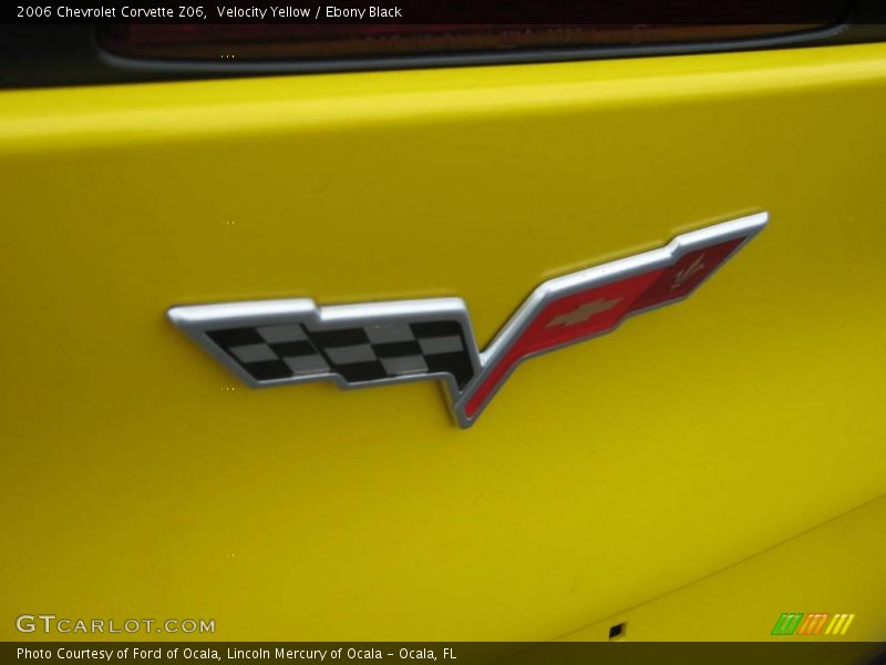 Velocity Yellow / Ebony Black 2006 Chevrolet Corvette Z06