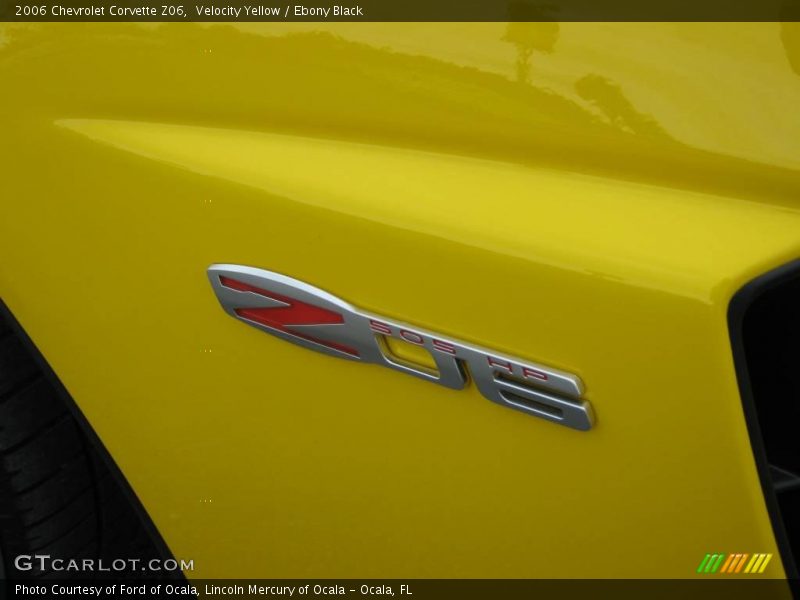 Velocity Yellow / Ebony Black 2006 Chevrolet Corvette Z06