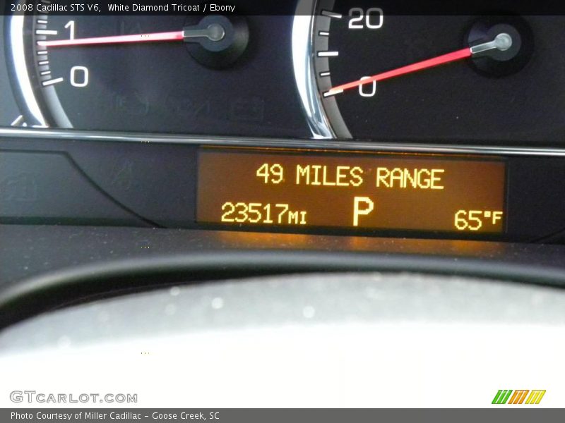 White Diamond Tricoat / Ebony 2008 Cadillac STS V6