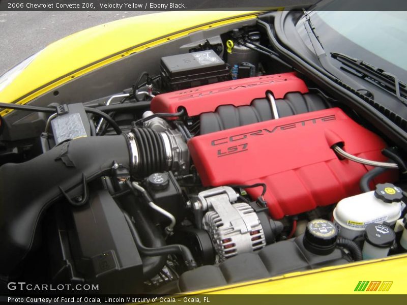 Velocity Yellow / Ebony Black 2006 Chevrolet Corvette Z06