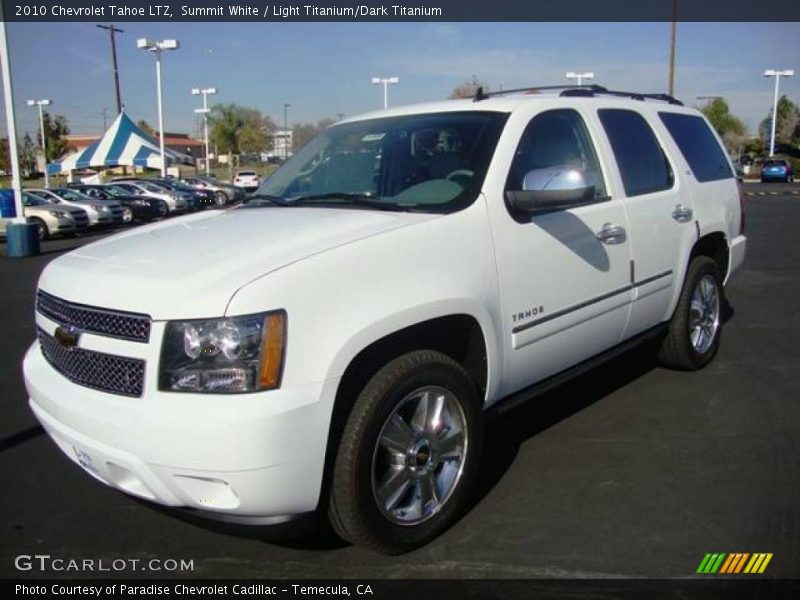 Summit White / Light Titanium/Dark Titanium 2010 Chevrolet Tahoe LTZ