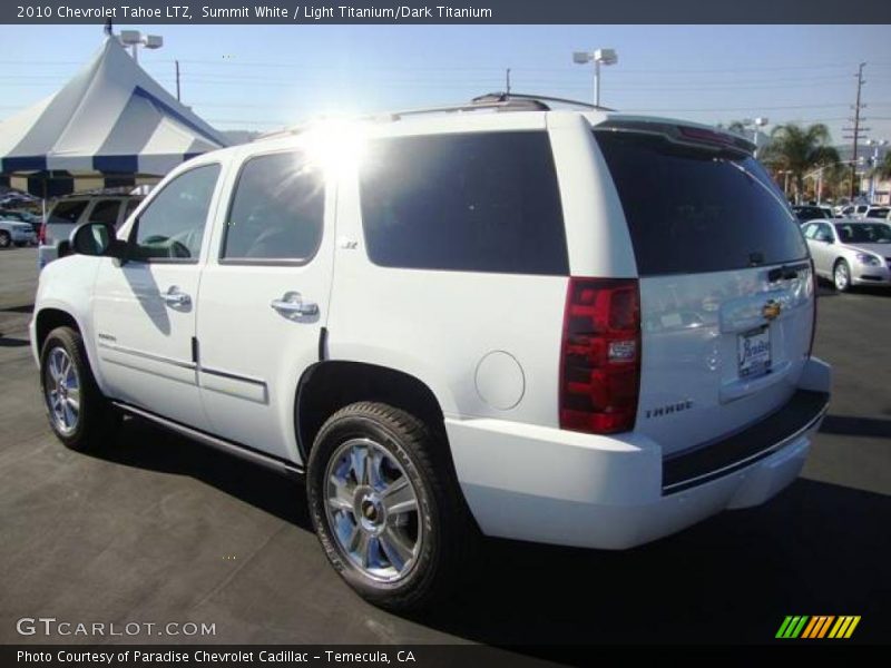 Summit White / Light Titanium/Dark Titanium 2010 Chevrolet Tahoe LTZ