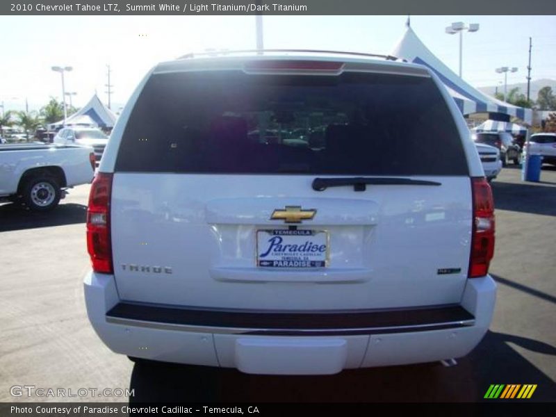 Summit White / Light Titanium/Dark Titanium 2010 Chevrolet Tahoe LTZ