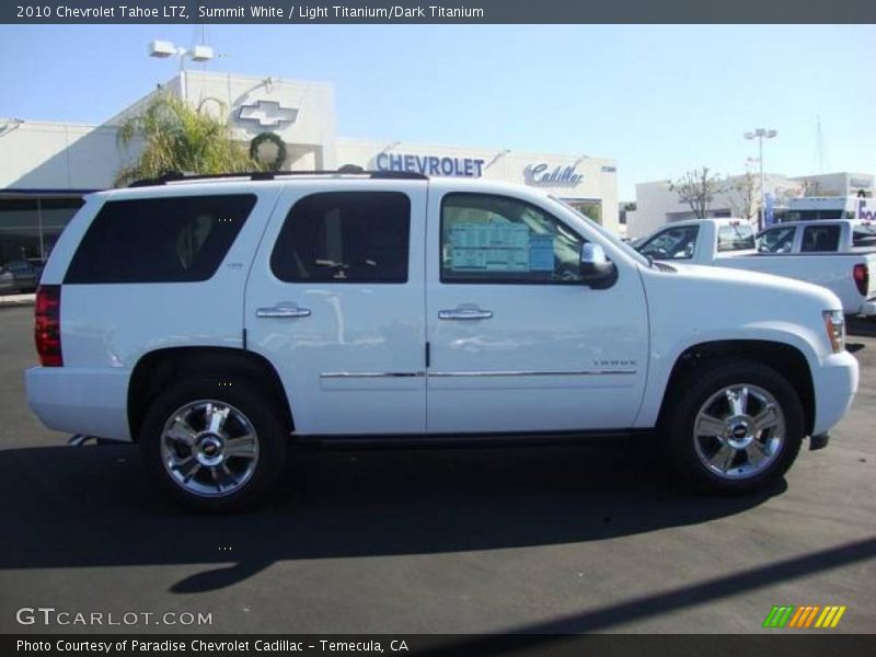 Summit White / Light Titanium/Dark Titanium 2010 Chevrolet Tahoe LTZ
