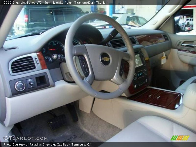 Summit White / Light Titanium/Dark Titanium 2010 Chevrolet Tahoe LTZ