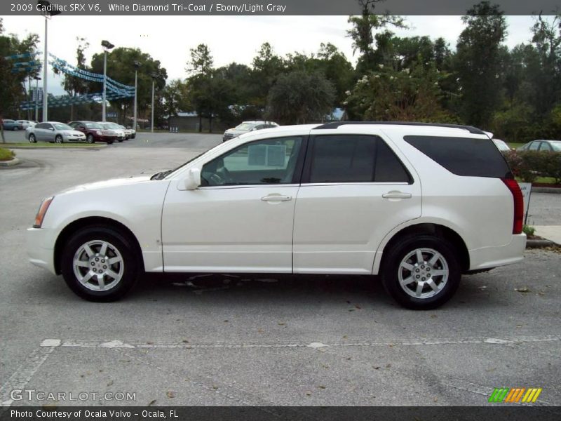 White Diamond Tri-Coat / Ebony/Light Gray 2009 Cadillac SRX V6