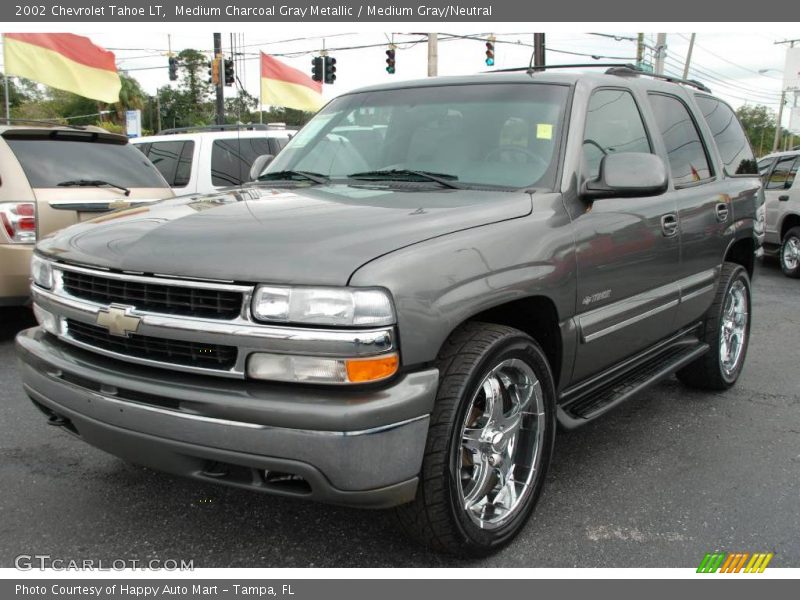 Medium Charcoal Gray Metallic / Medium Gray/Neutral 2002 Chevrolet Tahoe LT