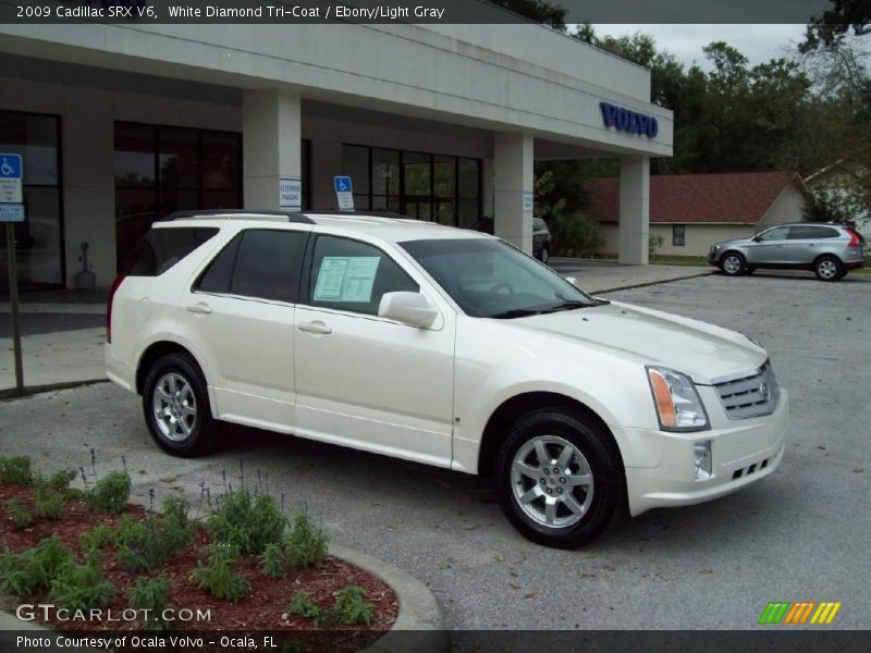 White Diamond Tri-Coat / Ebony/Light Gray 2009 Cadillac SRX V6