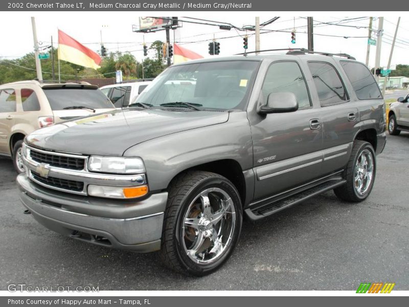 Medium Charcoal Gray Metallic / Medium Gray/Neutral 2002 Chevrolet Tahoe LT