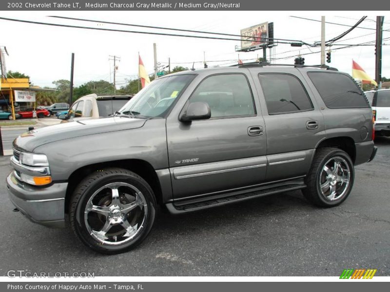 Medium Charcoal Gray Metallic / Medium Gray/Neutral 2002 Chevrolet Tahoe LT