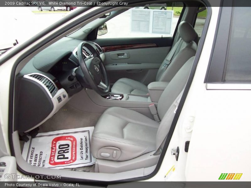 White Diamond Tri-Coat / Ebony/Light Gray 2009 Cadillac SRX V6