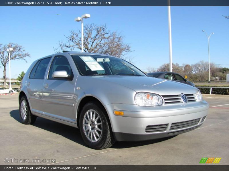 Reflex Silver Metallic / Black 2006 Volkswagen Golf GLS 4 Door