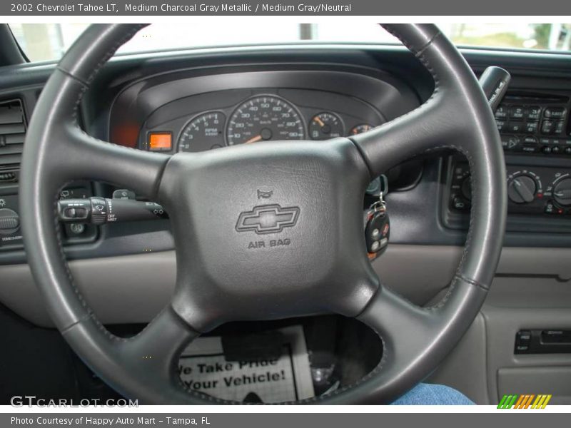 Medium Charcoal Gray Metallic / Medium Gray/Neutral 2002 Chevrolet Tahoe LT