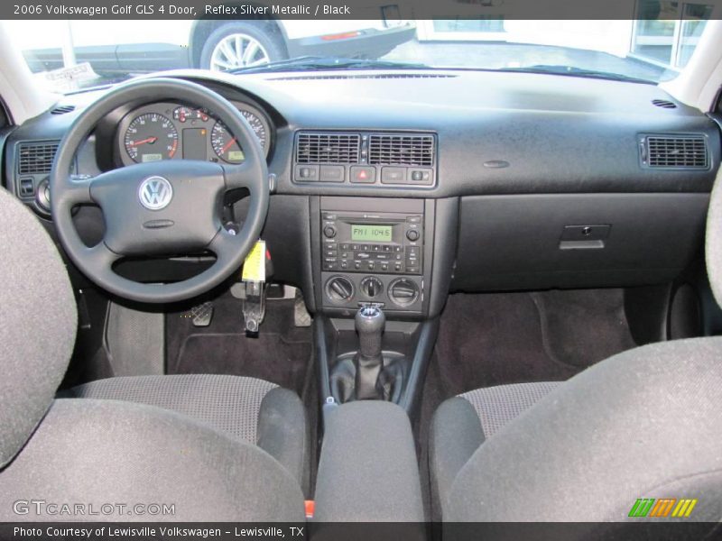 Reflex Silver Metallic / Black 2006 Volkswagen Golf GLS 4 Door