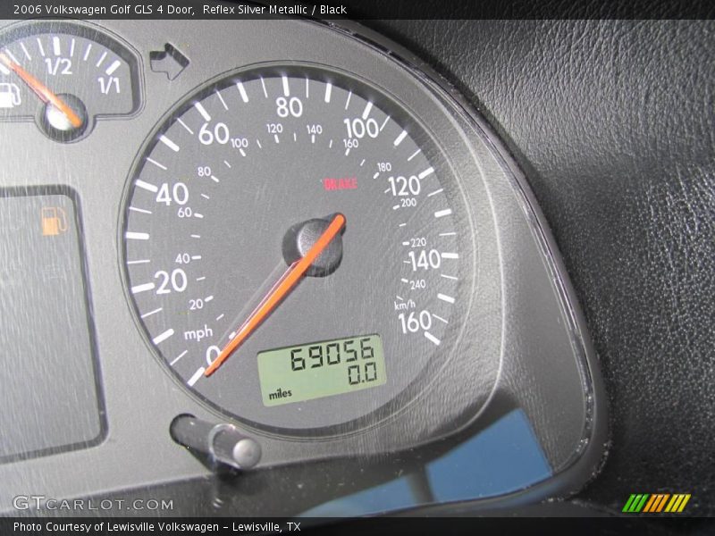 Reflex Silver Metallic / Black 2006 Volkswagen Golf GLS 4 Door