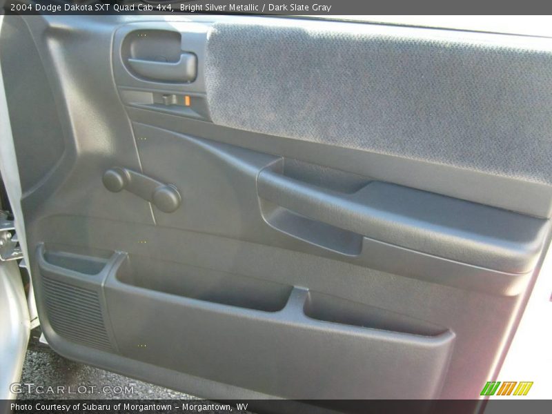 Bright Silver Metallic / Dark Slate Gray 2004 Dodge Dakota SXT Quad Cab 4x4