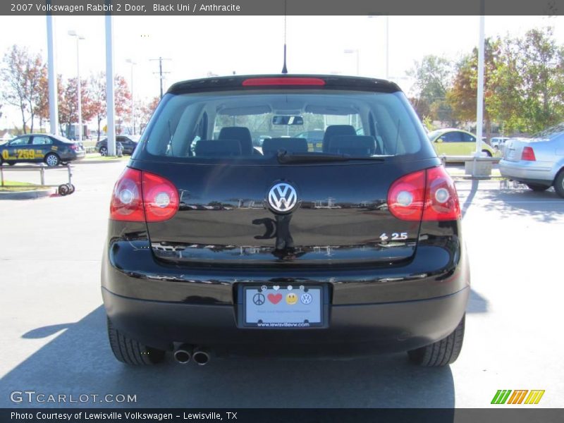 Black Uni / Anthracite 2007 Volkswagen Rabbit 2 Door